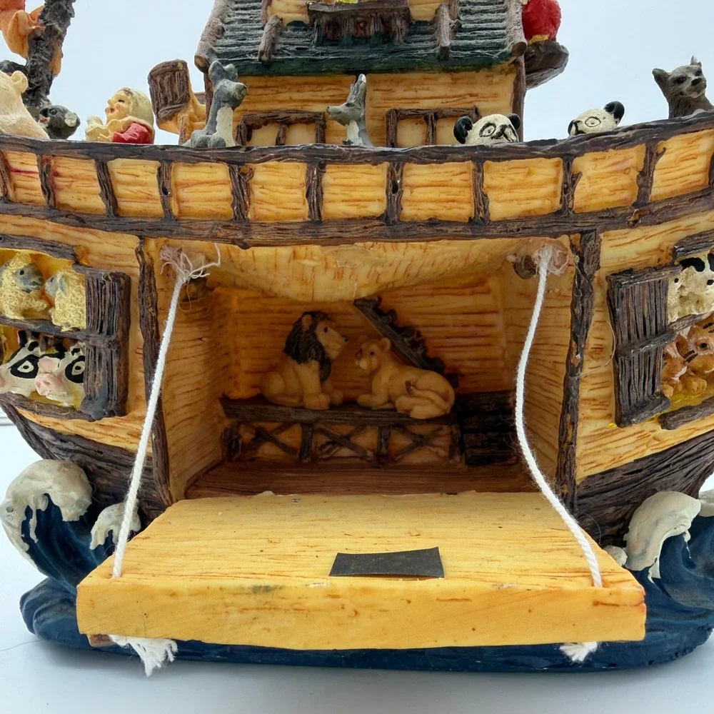 Noah's Ark Resin Figurine Animal Pairs Religious Collectible Home Decor